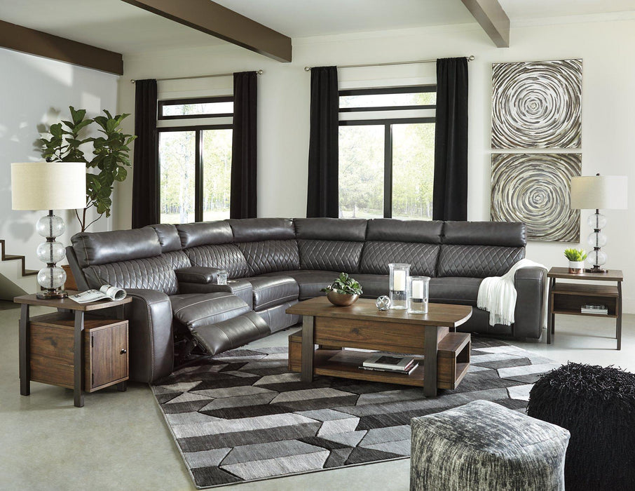 Samperstone Power Reclining Sectional - Tony’s Furniture Store & Linen (GA) - Multi Location