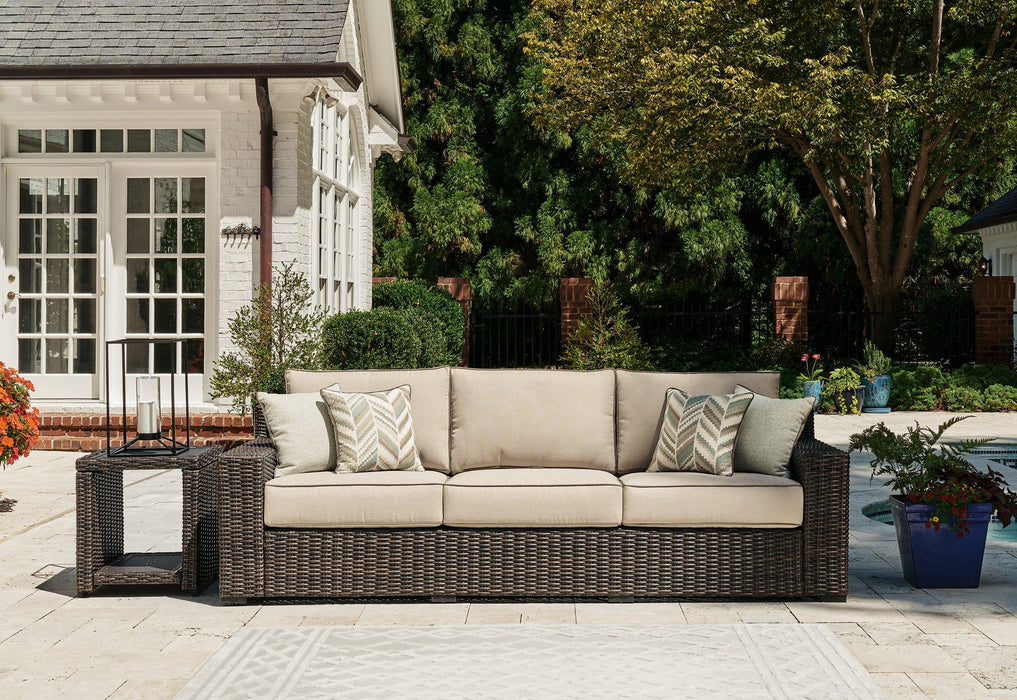 Coastline Bay Outdoor Sofa with Cushion - Tony’s Furniture Store & Linen (GA) - Multi Location