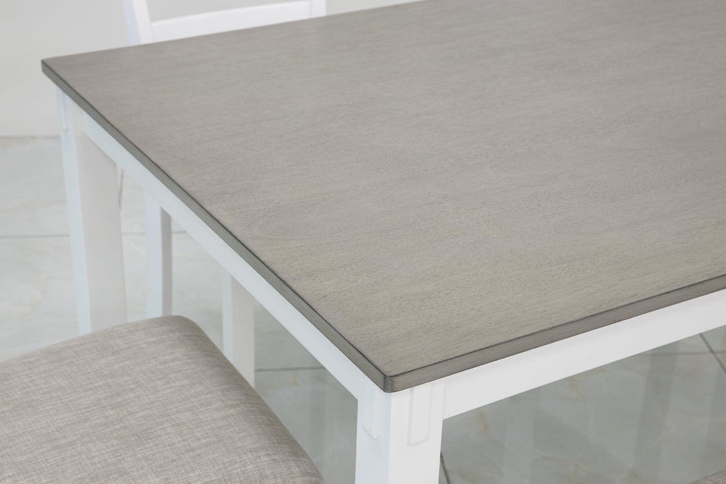 Stonehollow Dining Table and Chairs with Bench (Set of 6) - Tony’s Furniture Store & Linen (GA) - Multi Location