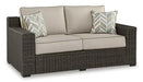 Coastline Bay Outdoor Loveseat with Cushion - Tony’s Furniture Store & Linen (GA) - Multi Location
