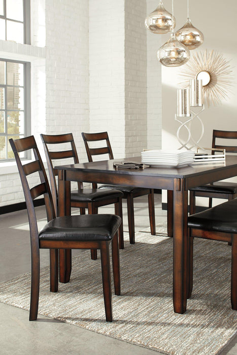 Coviar Dining Table and Chairs with Bench (Set of 6) - Tony’s Furniture Store & Linen (GA) - Multi Location