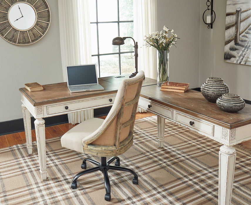 Realyn 2-Piece Home Office Lift Top Desk - Tony’s Furniture Store & Linen (GA) - Multi Location