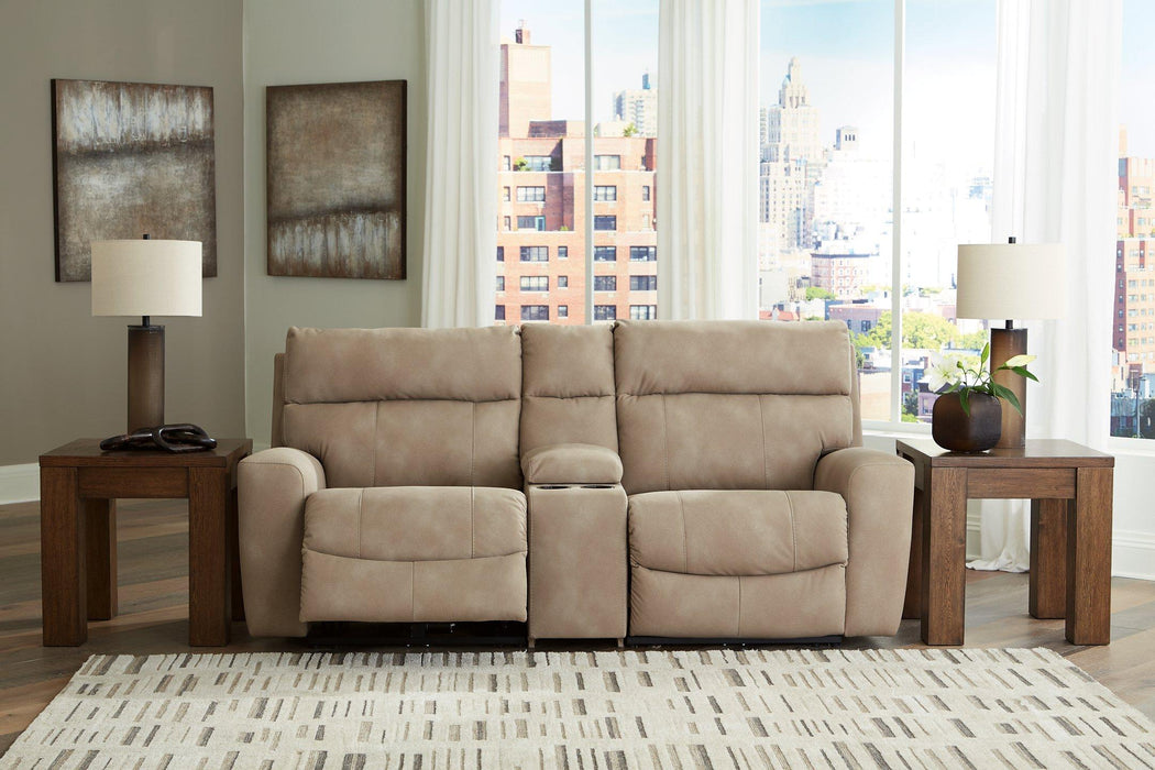 Next-Gen DuraPella Power Reclining Sectional Loveseat with Console - Tony’s Furniture Store & Linen (GA) - Multi Location