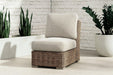 Beachcroft Outdoor Armless Chair with Cushion - Tony’s Furniture Store & Linen (GA) - Multi Location