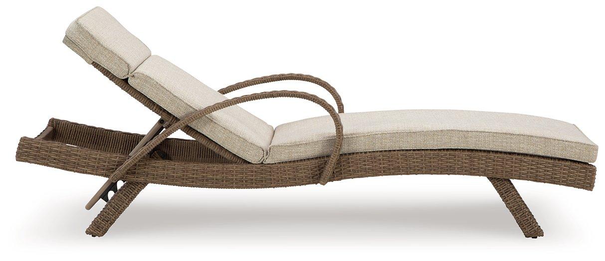 Beachcroft Outdoor Chaise Lounge with Cushion - Tony’s Furniture Store & Linen (GA) - Multi Location