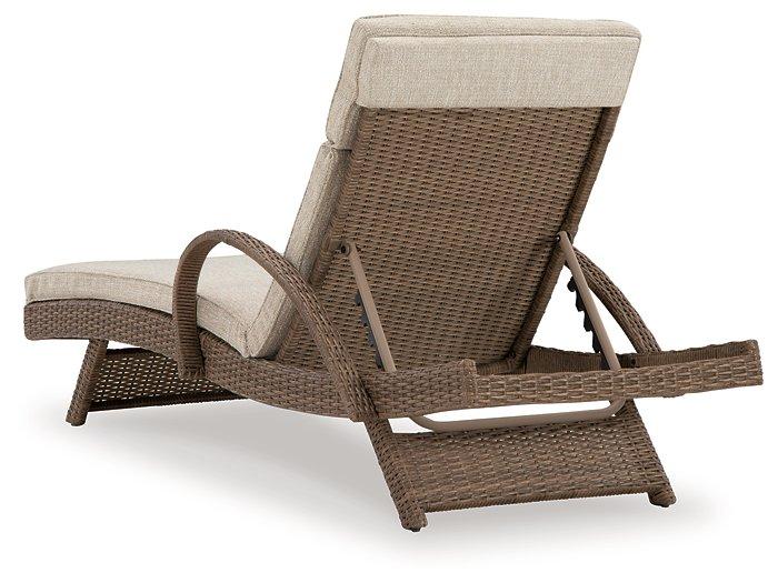 Beachcroft Outdoor Chaise Lounge with Cushion - Tony’s Furniture Store & Linen (GA) - Multi Location