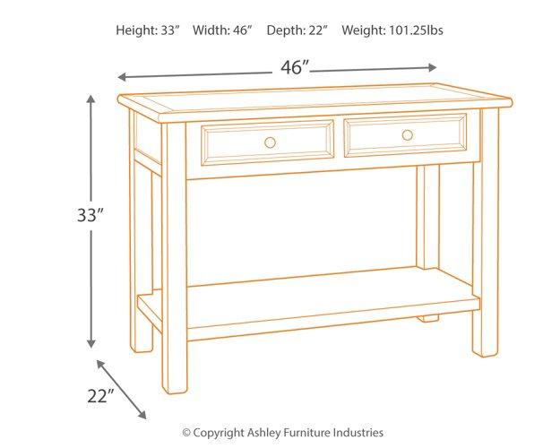 Bolanburg Sofa/Console Table - Tony’s Furniture Store & Linen (GA) - Multi Location