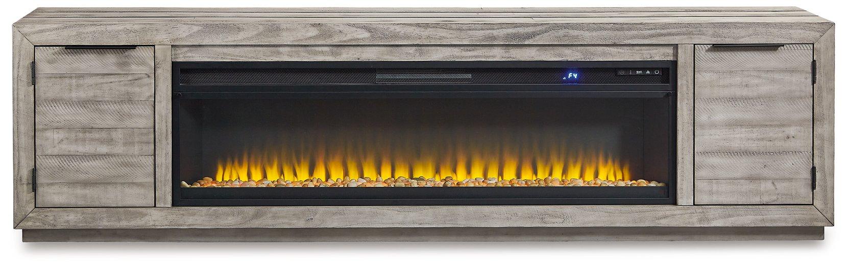 Naydell 92" TV Stand with Electric Fireplace - Tony’s Furniture Store & Linen (GA) - Multi Location