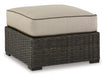Coastline Bay Outdoor Ottoman with Cushion - Tony’s Furniture Store & Linen (GA) - Multi Location