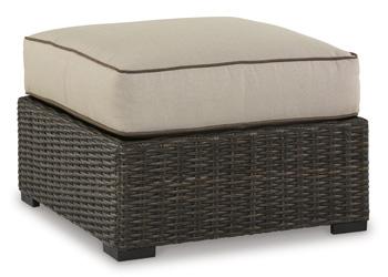 Coastline Bay Outdoor Ottoman with Cushion - Tony’s Furniture Store & Linen (GA) - Multi Location