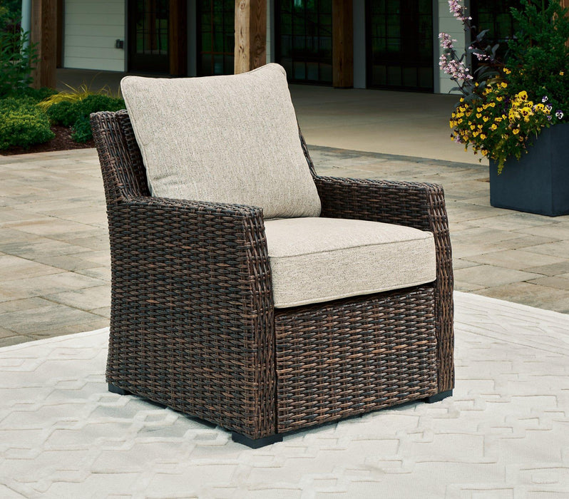 Brook Ranch Outdoor Lounge Chair with Cushion - Tony’s Furniture Store & Linen (GA) - Multi Location
