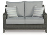 Elite Park Outdoor Loveseat with Cushion - Tony’s Furniture Store & Linen (GA) - Multi Location