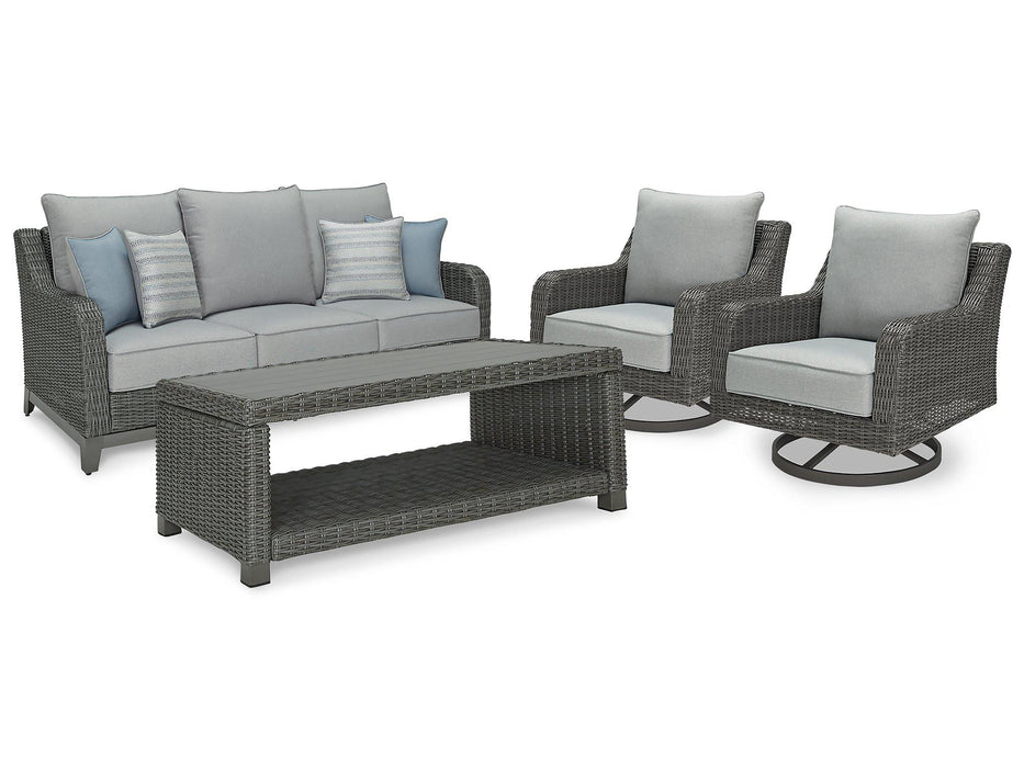 Elite Park Outdoor Sofa, Lounge Chairs and Cocktail Table - Tony’s Furniture Store & Linen (GA) - Multi Location