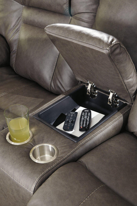 Wurstrow Power Reclining Loveseat with Console - Tony’s Furniture Store & Linen (GA) - Multi Location