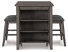 Caitbrook Counter Height Dining Table and Bar Stools (Set of 3) - Tony’s Furniture Store & Linen (GA) - Multi Location