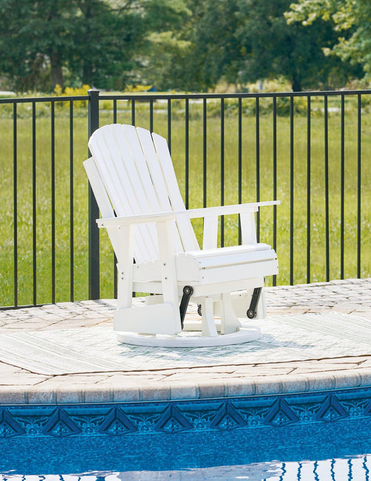 Hyland wave Outdoor Swivel Glider Chair - Tony’s Furniture Store & Linen (GA) - Multi Location