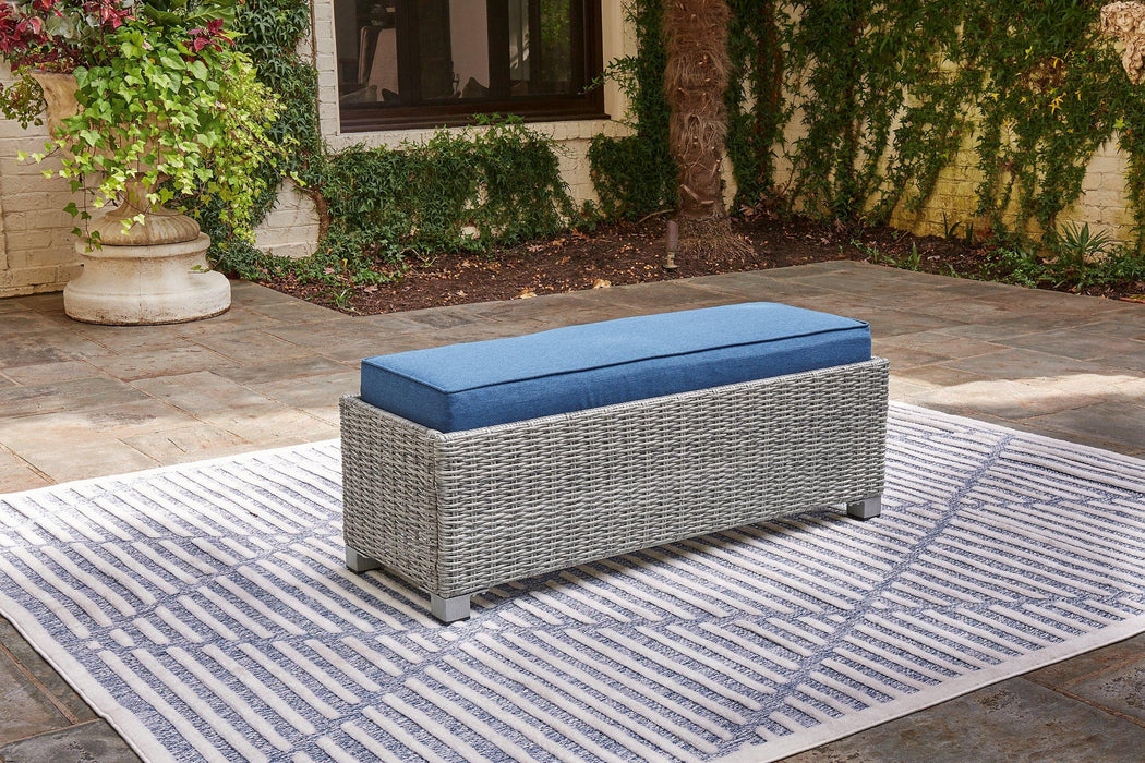 Naples Beach Outdoor Bench with Cushion - Tony’s Furniture Store & Linen (GA) - Multi Location