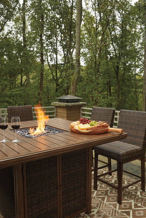 Paradise Trail Outdoor Bar Table Set - Tony’s Furniture Store & Linen (GA) - Multi Location