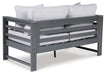 Amora Outdoor Loveseat with Cushion - Tony’s Furniture Store & Linen (GA) - Multi Location
