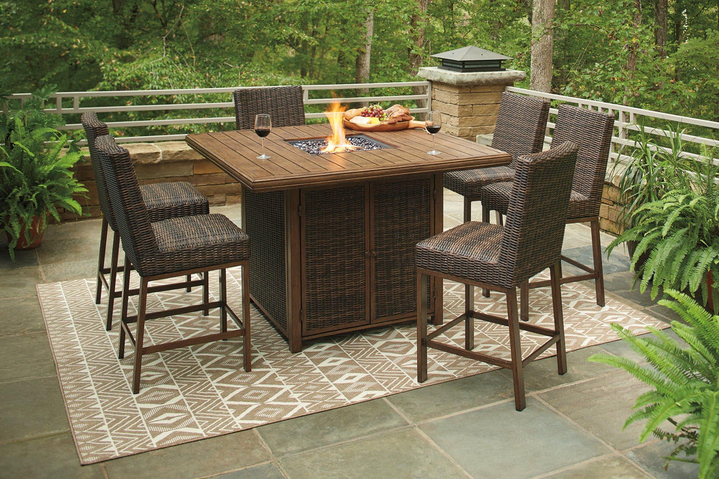 Paradise Trail Outdoor Bar Table Set - Tony’s Furniture Store & Linen (GA) - Multi Location