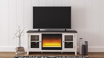 Dorrinson 60" TV Stand with Electric Fireplace - Tony’s Furniture Store & Linen (GA) - Multi Location