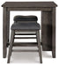 Caitbrook Counter Height Dining Table and Bar Stools (Set of 3) - Tony’s Furniture Store & Linen (GA) - Multi Location