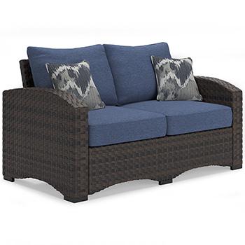 Windglow Outdoor Loveseat with Cushion - Tony’s Furniture Store & Linen (GA) - Multi Location