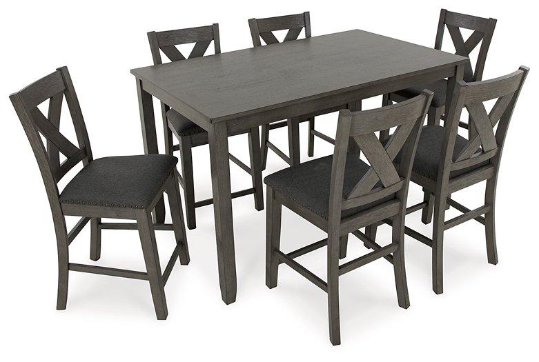 Caitbrook Counter Height Dining Table and Bar Stools (Set of 7) - Tony’s Furniture Store & Linen (GA) - Multi Location