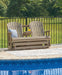 Hyland wave Outdoor Glider Loveseat - Tony’s Furniture Store & Linen (GA) - Multi Location