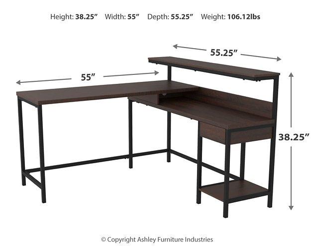 Camiburg Home Office L-Desk with Storage - Tony’s Furniture Store & Linen (GA) - Multi Location