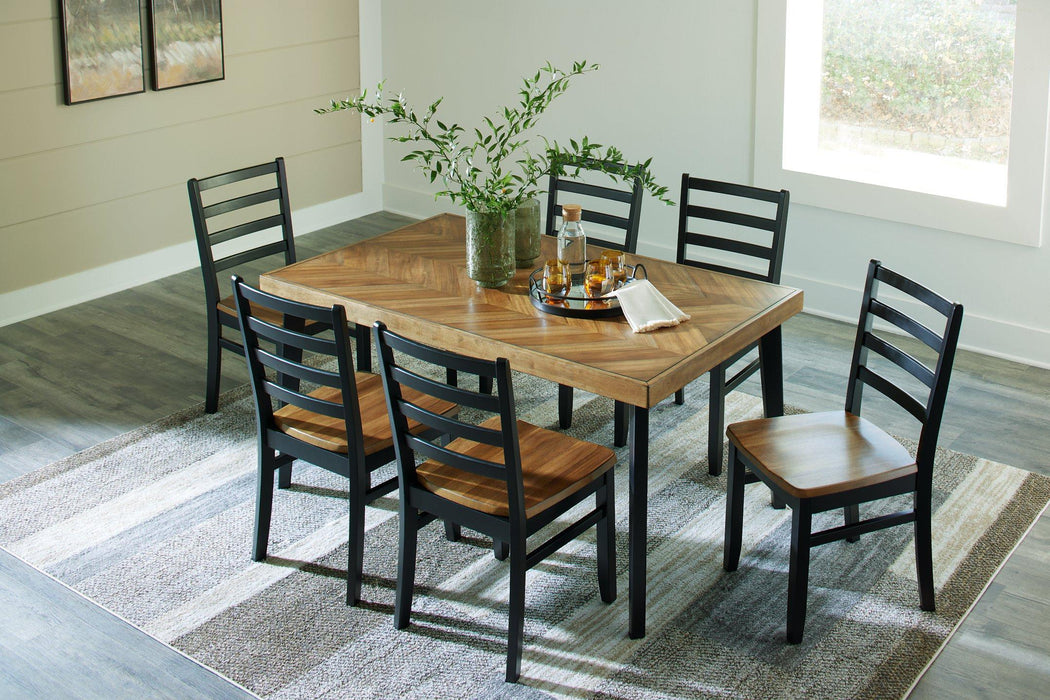 Blondon Dining Table and 6 Chairs (Set of 7) - Tony’s Furniture Store & Linen (GA) - Multi Location