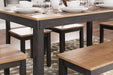 Gesthaven Dining Table with 4 Chairs and Bench (Set of 6) - Tony’s Furniture Store & Linen (GA) - Multi Location