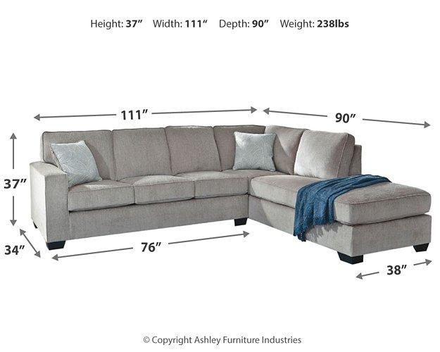 Altari 2-Piece Sleeper Sectional with Chaise - Tony’s Furniture Store & Linen (GA) - Multi Location
