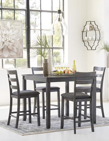 Bridson Counter Height Dining Table and Bar Stools (Set of 5) - Tony’s Furniture Store & Linen (GA) - Multi Location