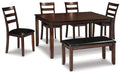 Coviar Dining Table and Chairs with Bench (Set of 6) - Tony’s Furniture Store & Linen (GA) - Multi Location
