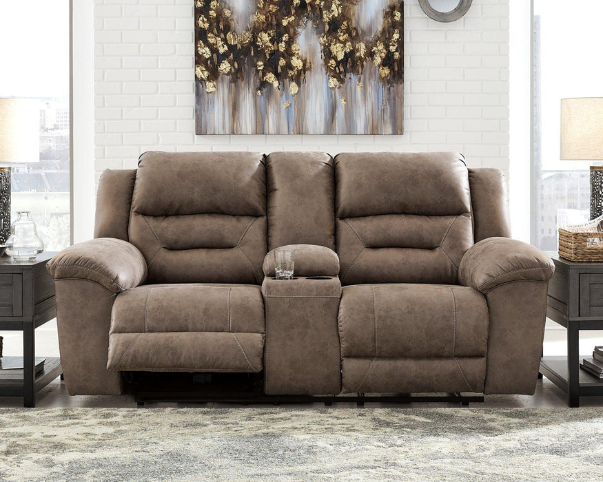 Stoneland Reclining Loveseat with Console - Tony’s Furniture Store & Linen (GA) - Multi Location