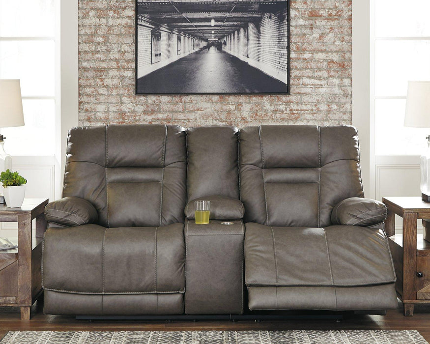 Wurstrow Power Reclining Loveseat with Console - Tony’s Furniture Store & Linen (GA) - Multi Location