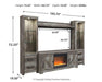 Wynnlow 4-Piece Entertainment Center with Electric Fireplace - Tony’s Furniture Store & Linen (GA) - Multi Location