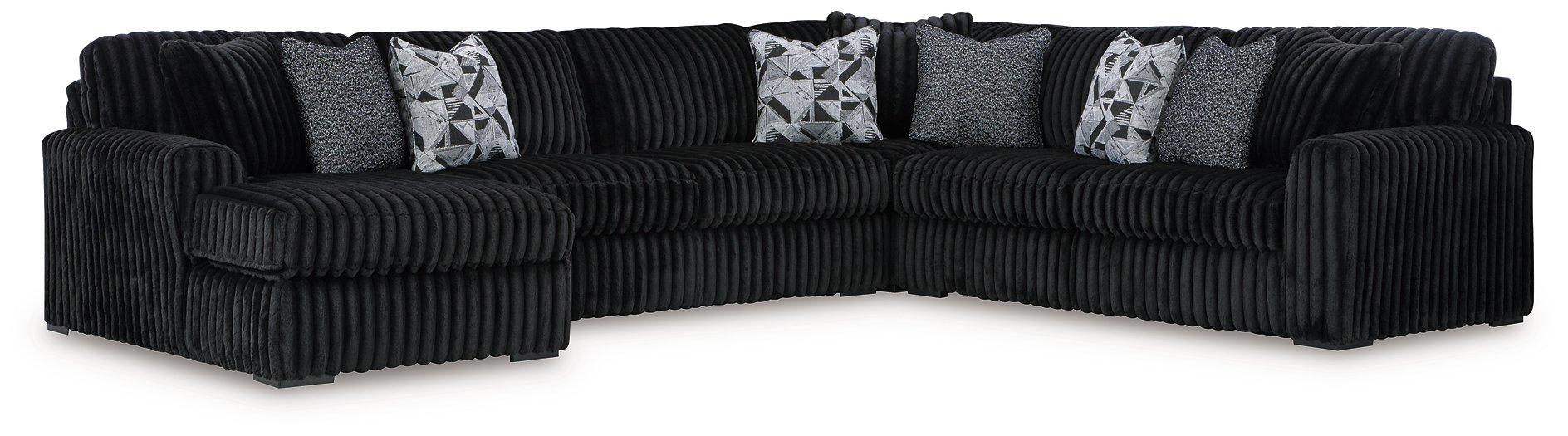 Midnight-Madness Sectional with Chaise - Tony’s Furniture Store & Linen (GA) - Multi Location