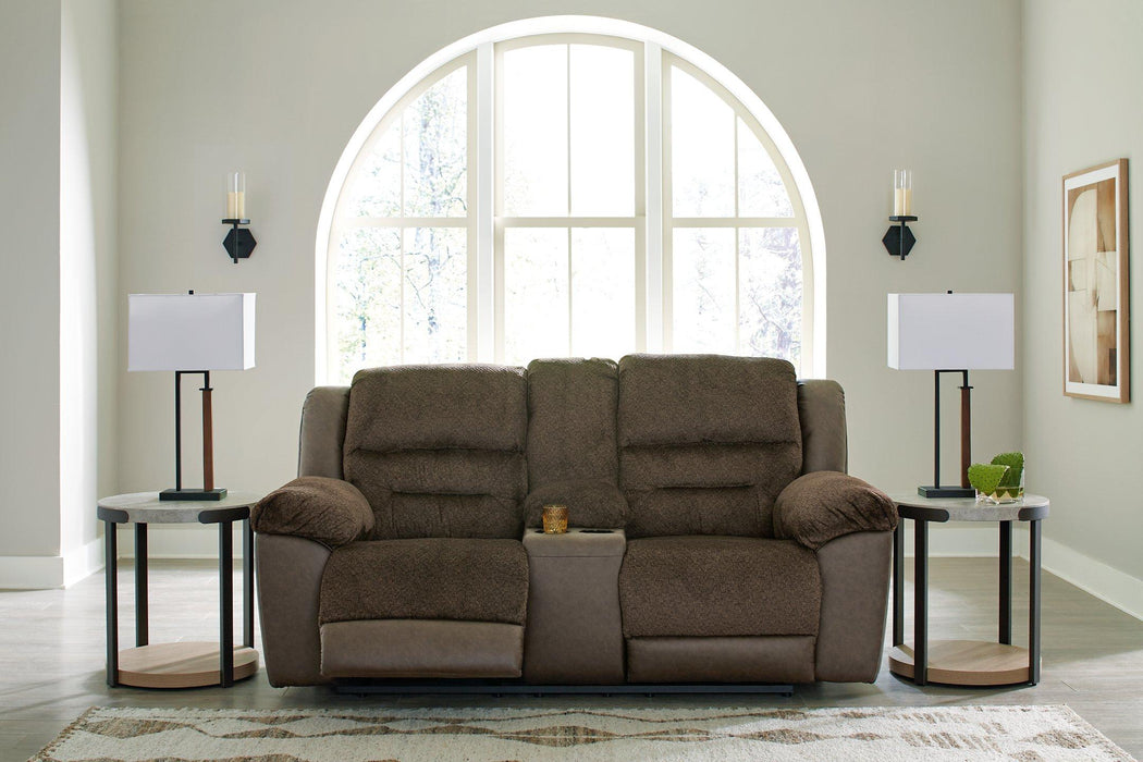 Dorman Reclining Loveseat with Console - Tony’s Furniture Store & Linen (GA) - Multi Location
