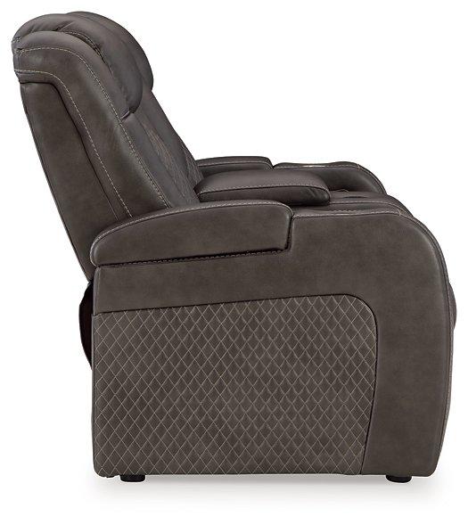 Fyne-Dyme Power Reclining Loveseat with Console - Tony’s Furniture Store & Linen (GA) - Multi Location