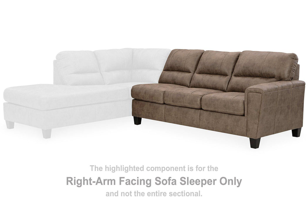 Navi 2-Piece Sectional Sofa Sleeper Chaise - Tony’s Furniture Store & Linen (GA) - Multi Location