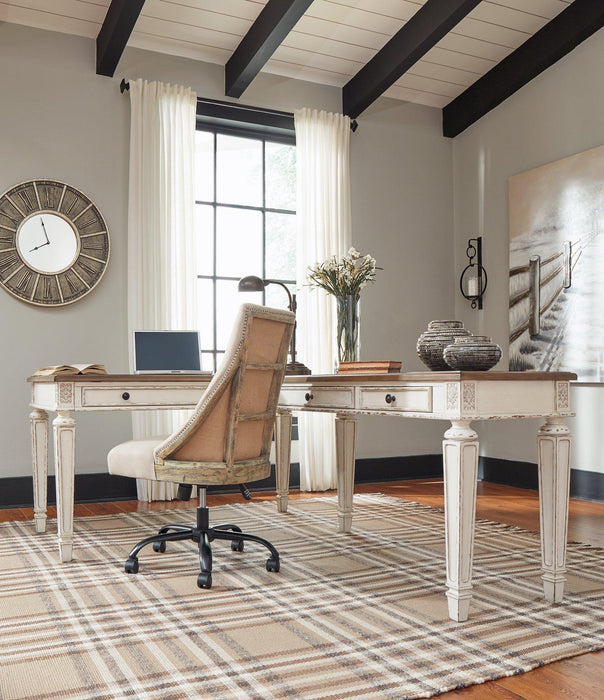 Realyn 2-Piece Home Office Lift Top Desk - Tony’s Furniture Store & Linen (GA) - Multi Location