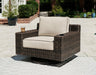 Coastline Bay Outdoor Swivel Lounge with Cushion - Tony’s Furniture Store & Linen (GA) - Multi Location