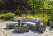 Petal Road Outdoor Loveseat Sectional/Ottoman/Table Set (Set of 4) - Tony’s Furniture Store & Linen (GA) - Multi Location