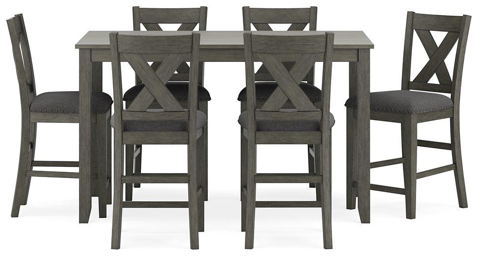 Caitbrook Counter Height Dining Table and Bar Stools (Set of 7) - Tony’s Furniture Store & Linen (GA) - Multi Location