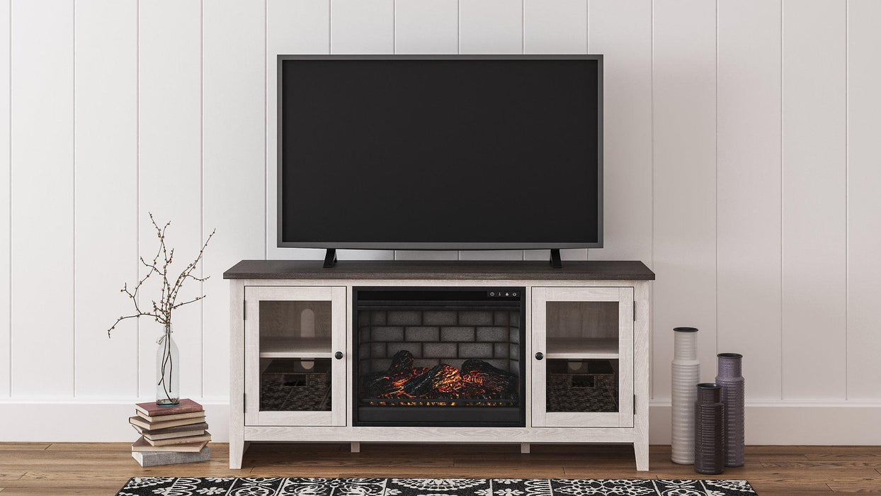 Dorrinson 60" TV Stand with Electric Fireplace - Tony’s Furniture Store & Linen (GA) - Multi Location