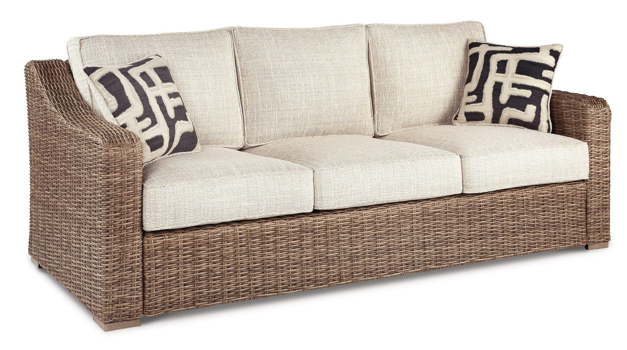 Beachcroft Outdoor Sofa, Lounge Chairs and Fire Pit - Tony’s Furniture Store & Linen (GA) - Multi Location