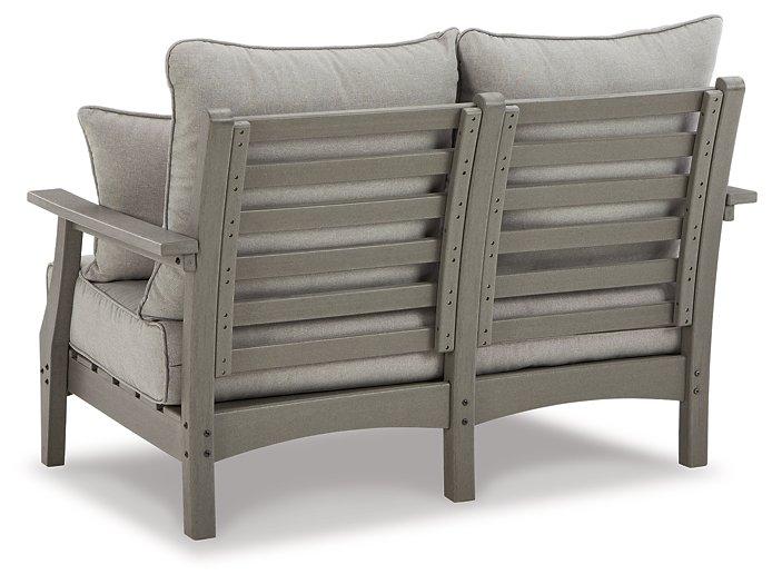 Visola Outdoor Loveseat with Cushion - Tony’s Furniture Store & Linen (GA) - Multi Location