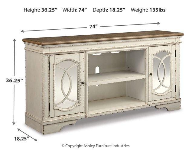 Realyn 74" TV Stand - Tony’s Furniture Store & Linen (GA) - Multi Location